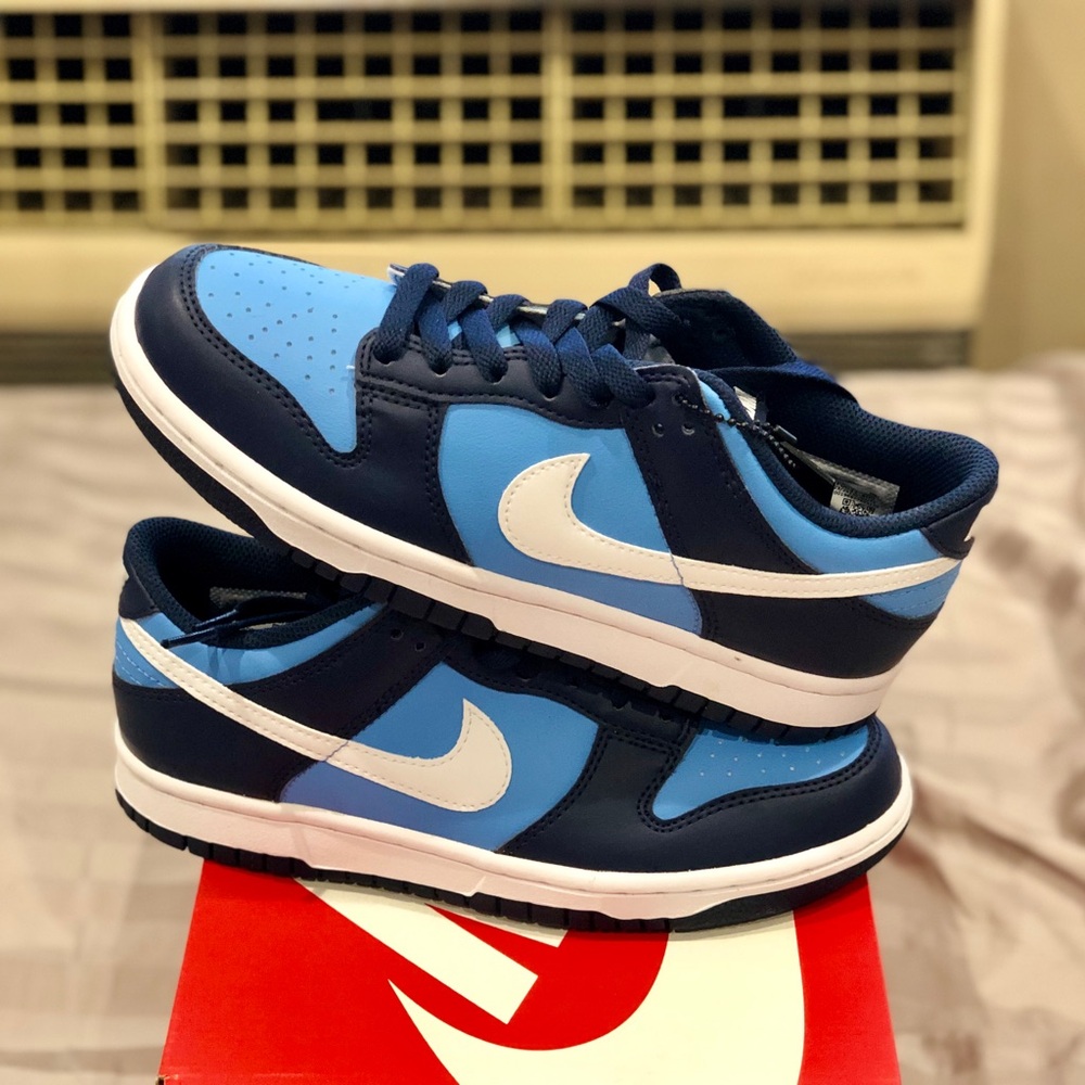 Nike Dunk Low GS sneakers. Blue women’s size 7